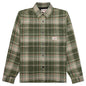Heavy Washed Plaid Shirt - Green