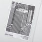 New York Postcard Hoodie - Icy Blue