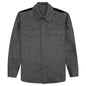 Wool Flannel Shirt - Grey Melange