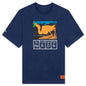 Cutout S/S Tee - Blue/Orange