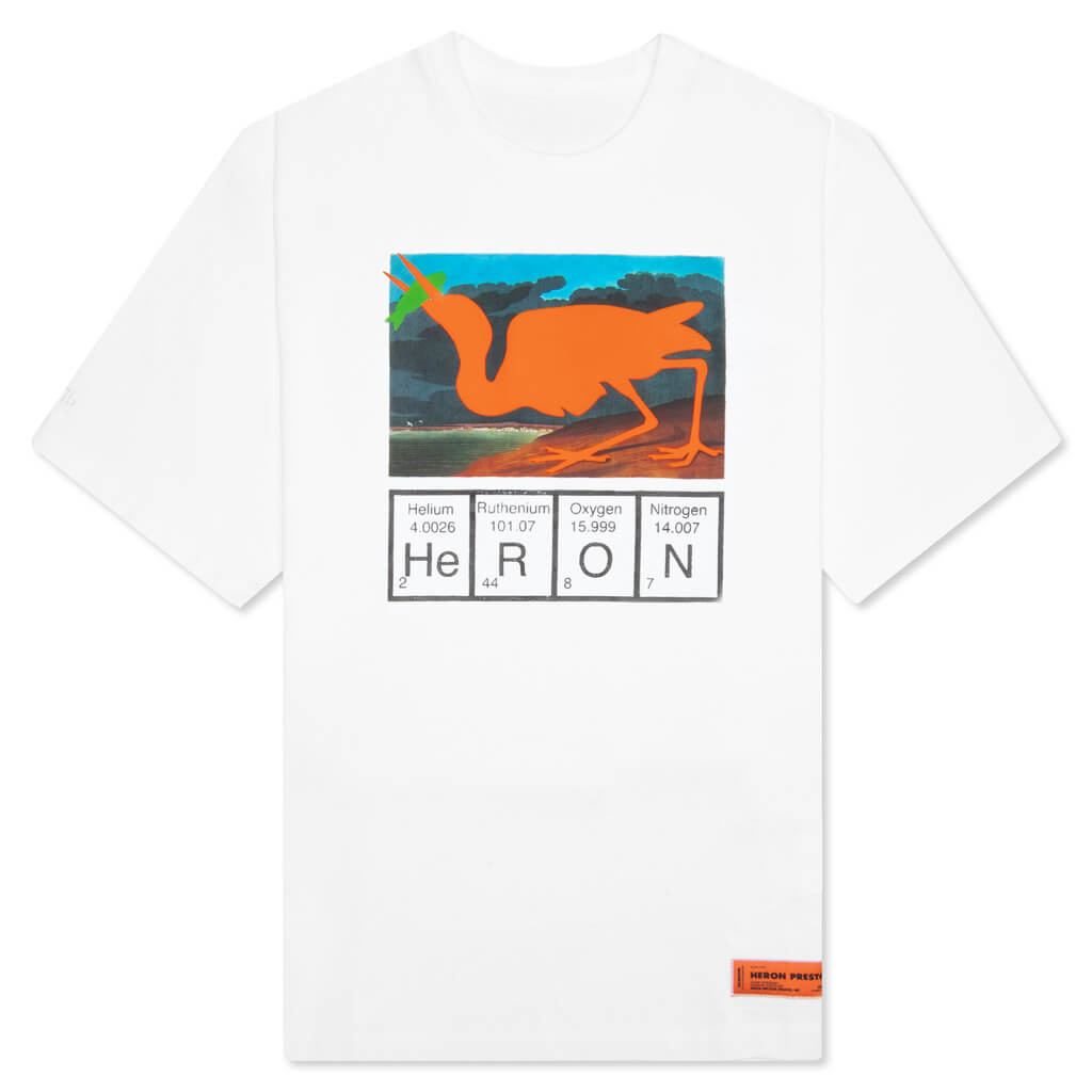 Cutout S/S Tee - White/Orange