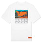 Cutout S/S Tee - White/Orange