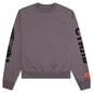 Flaming Skull Crewneck - Grey/Black