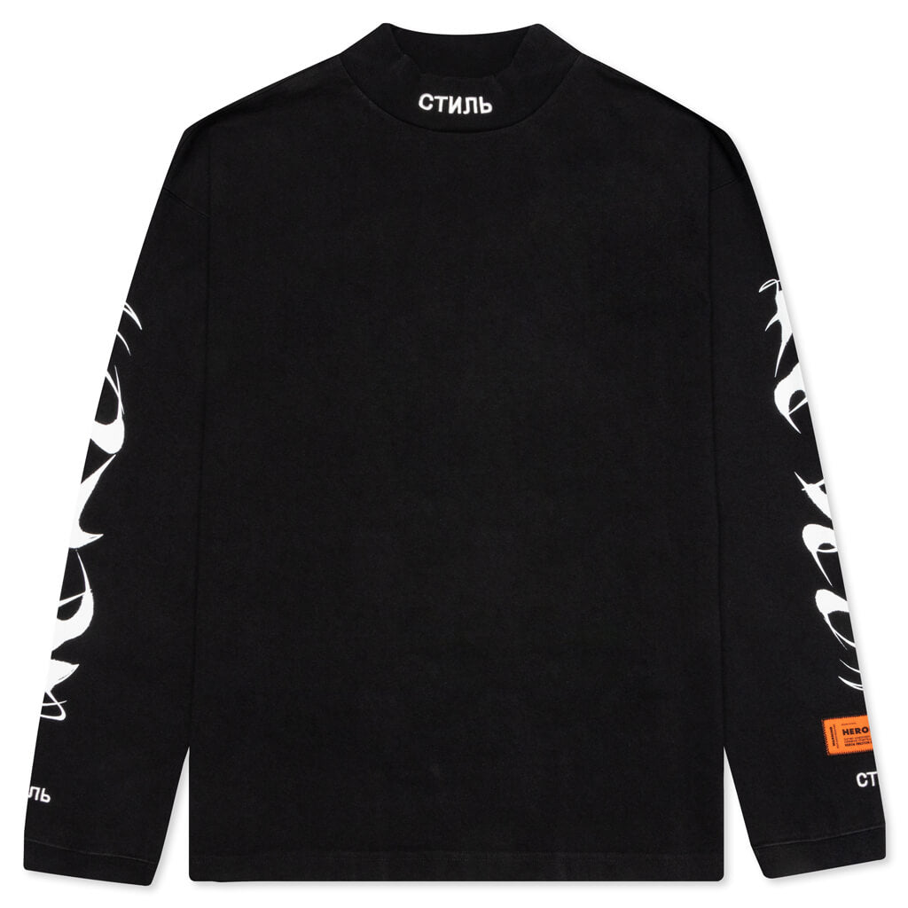 HP Brush L/S Turtleneck - Black/White