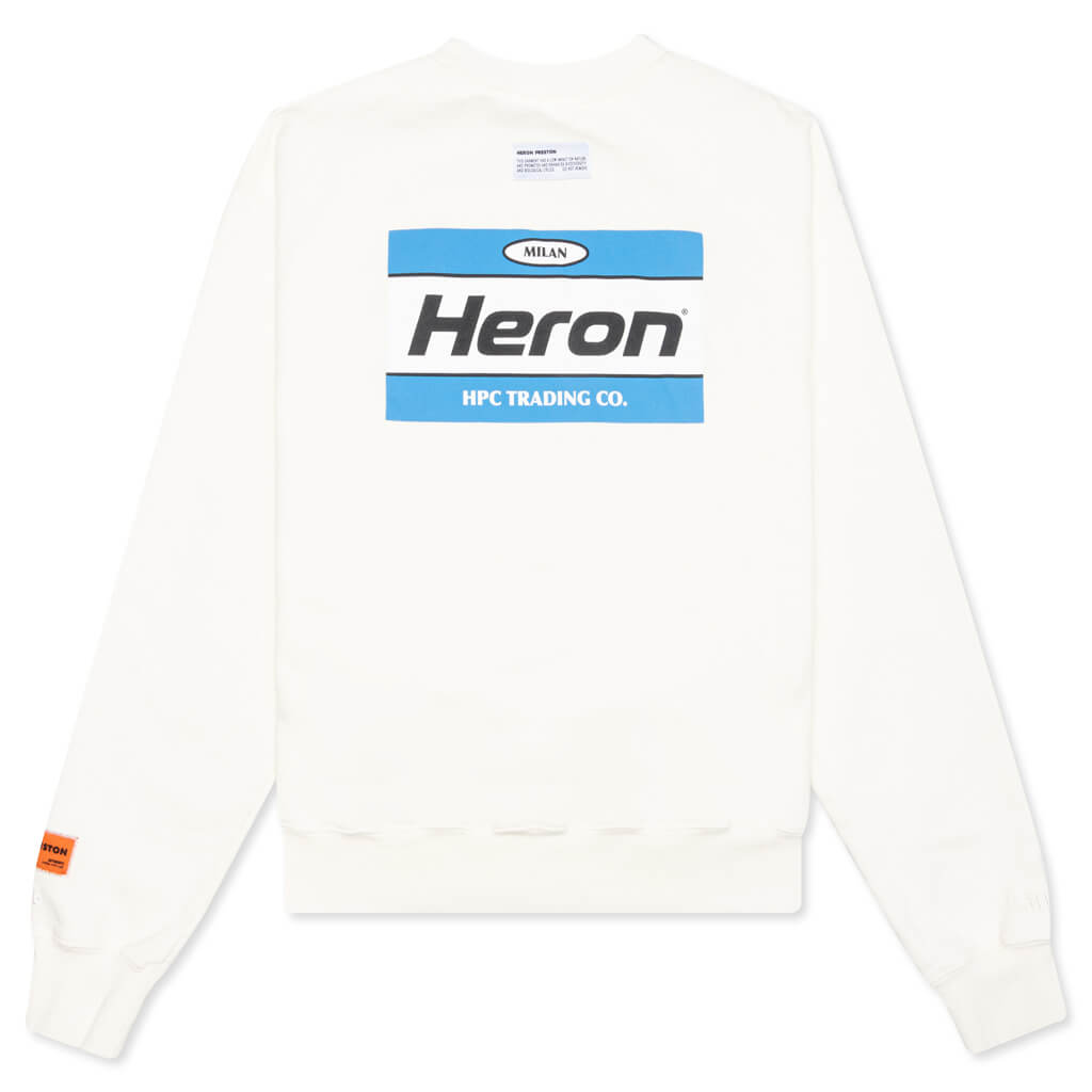 Heron Gum Crewneck - Cream/Light Blue