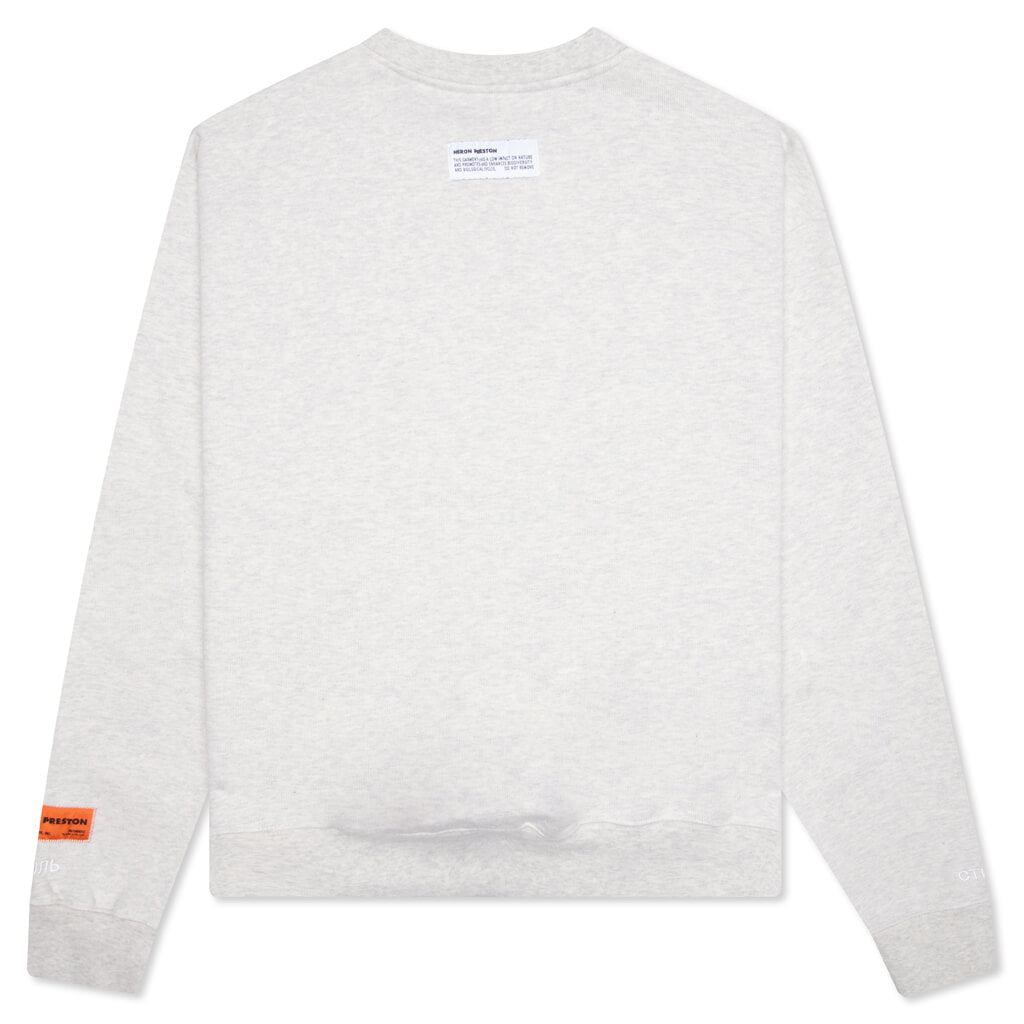Heron Rainbow Crewneck - Grey Melange