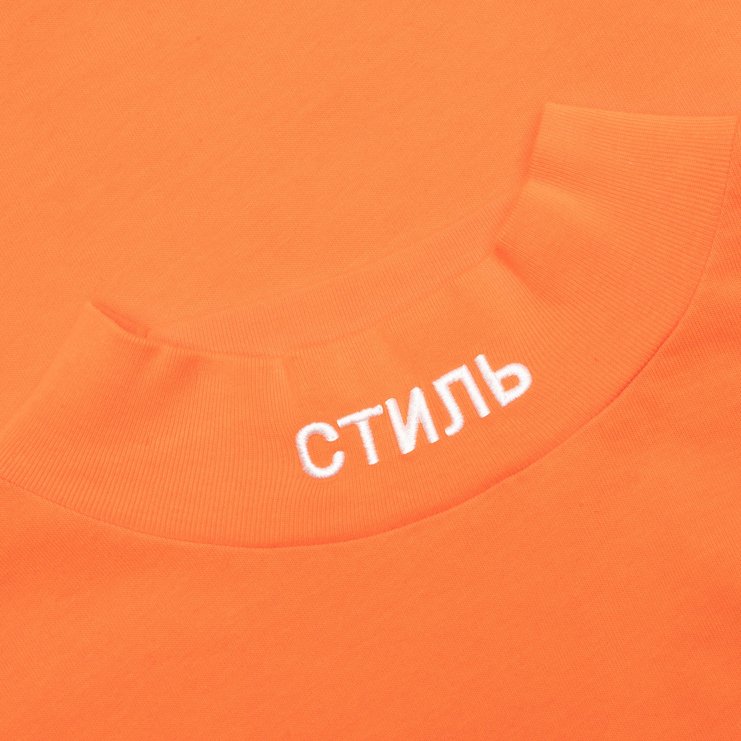 L/S Turtleneck CTNMB - Orange/White