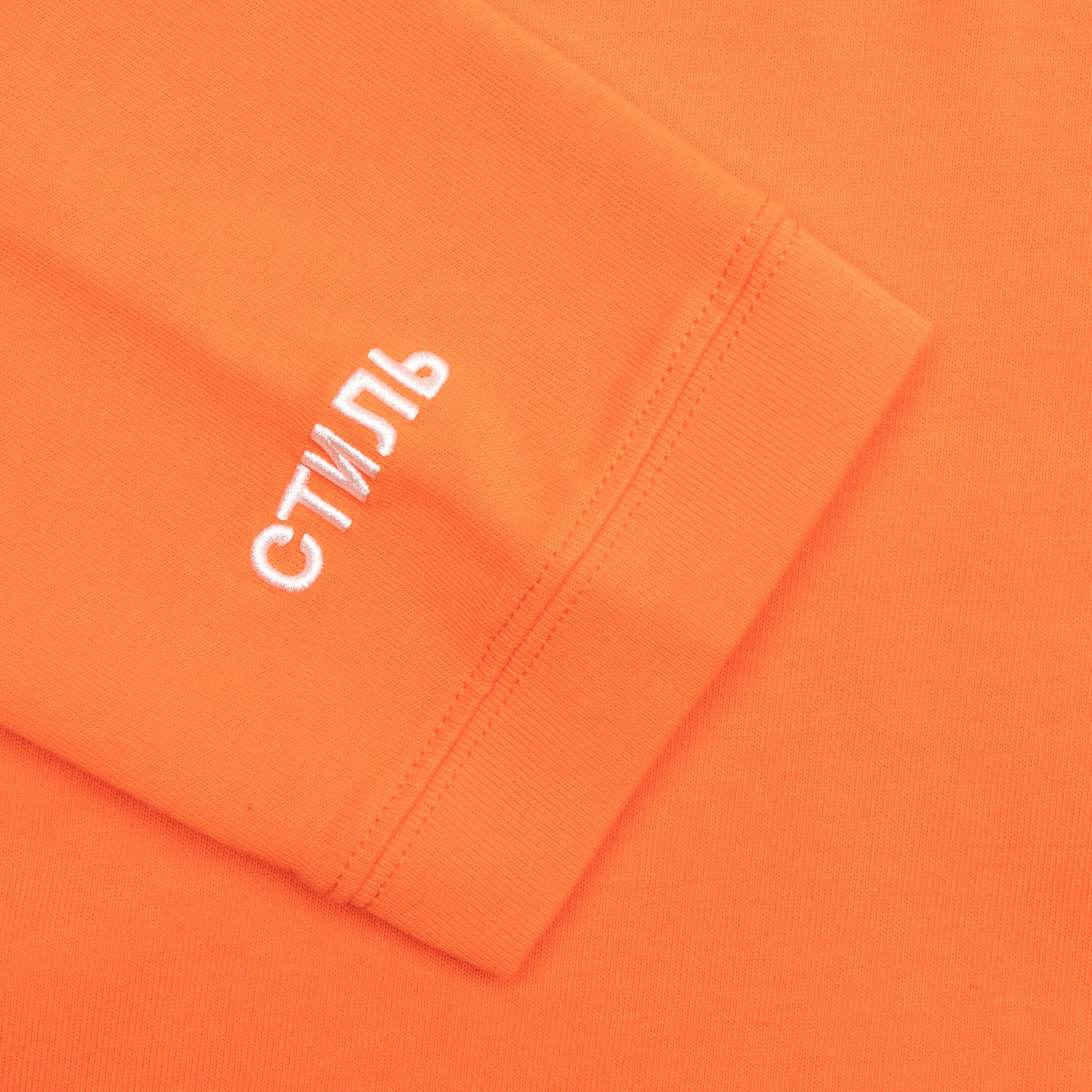 L/S Turtleneck CTNMB - Orange/White