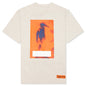 OS Noise Censored S/S Tee - Melange Grey/Orange
