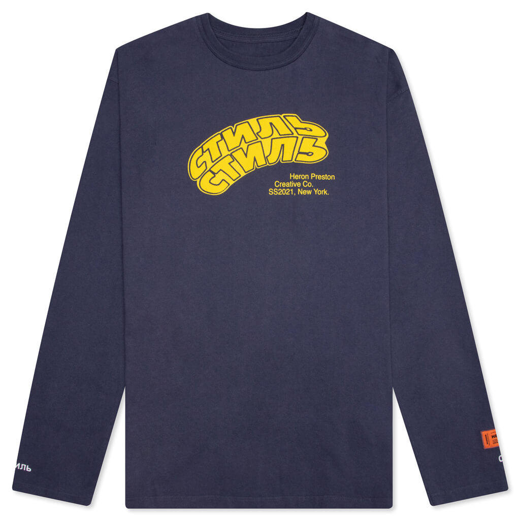 Oversize CTNMB Warp L/S Tee - Anthracite