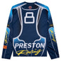 Racing Dry Fit L/S Tee - Navy/Light