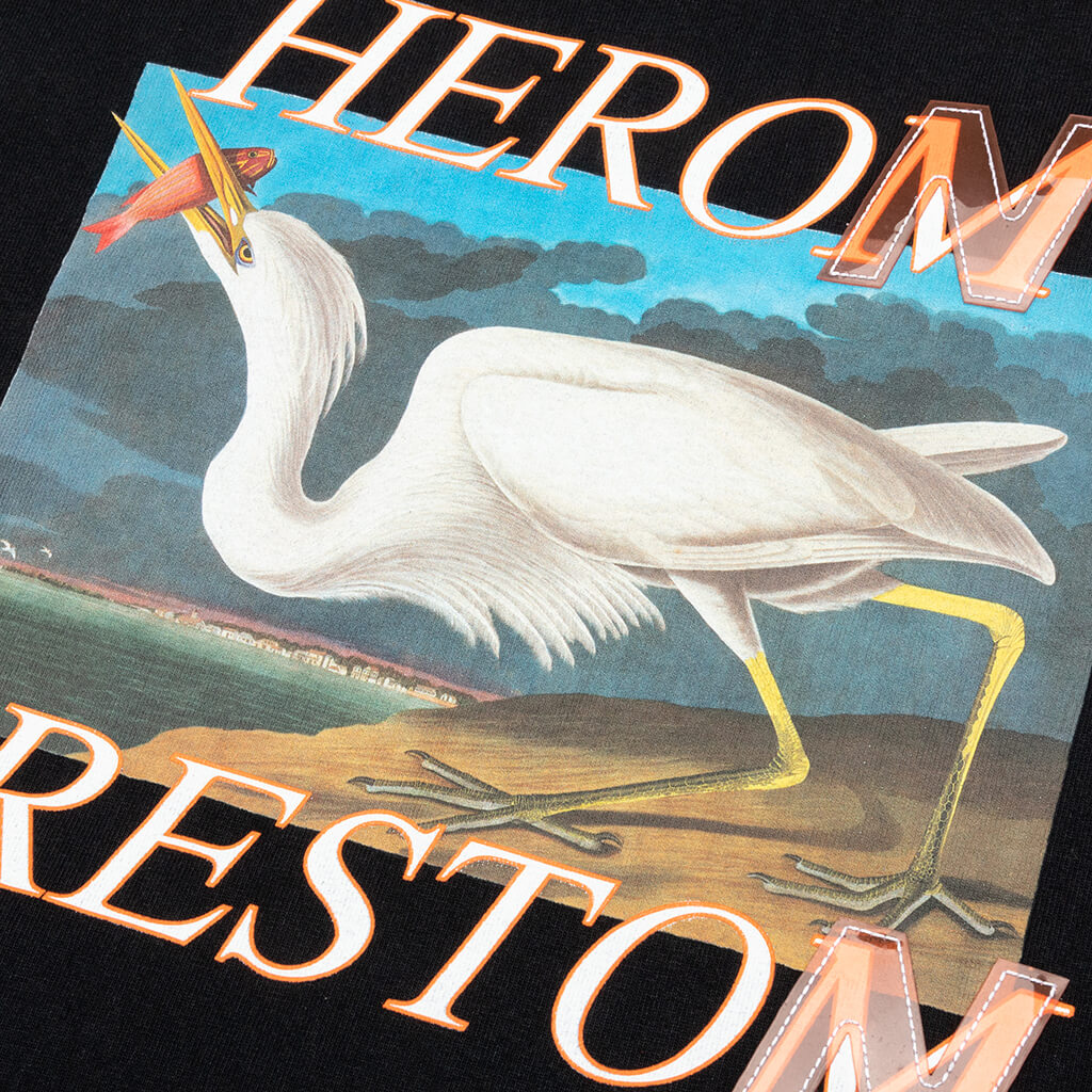S/S T-Shirt ES OS Heron A.F. - Black/Blue
