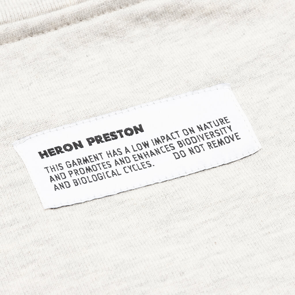 S/S Turtleneck Pocket CTNMB - Grey Melange/White