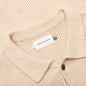 Knit H S/S Button Up - Bone