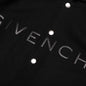 Hooded Varsity Jacket in Wool and Leather - Black
