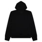 Fleece Hoodie With Unicorns Embroidery - Black