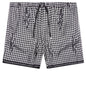 Houndstooth Silk Short - Black