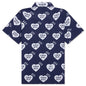 Heart Aloha Shirt - Navy