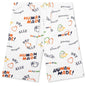 Printed Sweat Shorts - White
