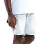 Ian Slim Denim Short - Vintage Light Blue
