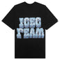 Over Size Fit Ice Block S/S Knit  - Stretch Limo