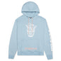 Bow Tie Hoodie - Celestial Blue