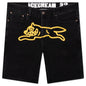 Golden Jean Short - Black Jean