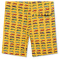 Kids Red Velvet Sweatshort - Gold Fusion
