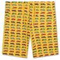 Kids Red Velvet Sweatshort - Gold Fusion