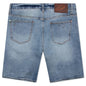 Yellow Jean Short - Light Blue