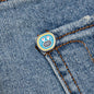 Yellow Jean Short - Light Blue