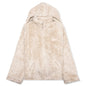 Shaggy Fleece Faux Fur Jacket - Glass