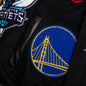NBA Collage Wool & Leather Jacket - Black