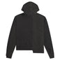 Cable Knit Reconstructed Hoodie - Washed Black