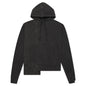 Cable Knit Reconstructed Hoodie - Washed Black