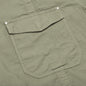 Cotton Poplin Frame Snap Overshirt - Olive