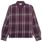Hemi Oversized Shirt - Elderberry Check