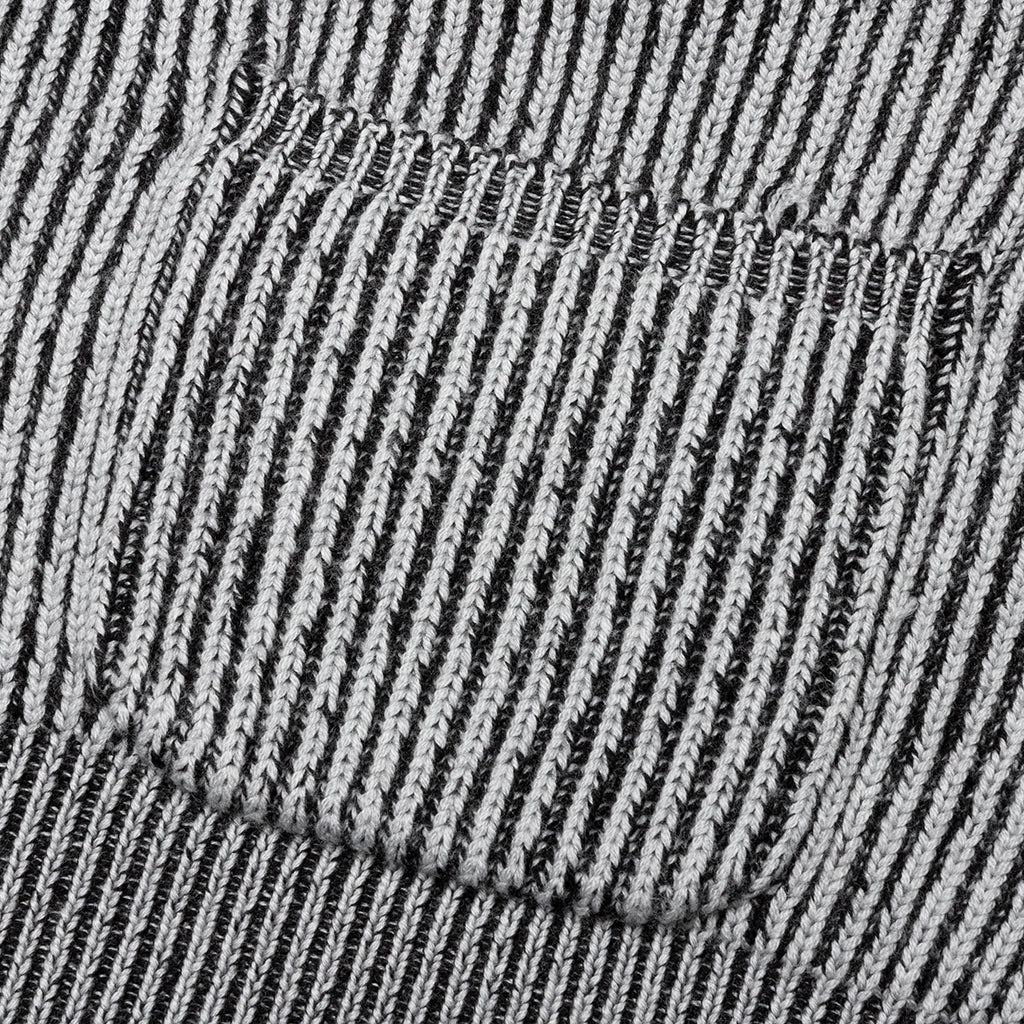 Structure Wool Knit Cardigan - Ash