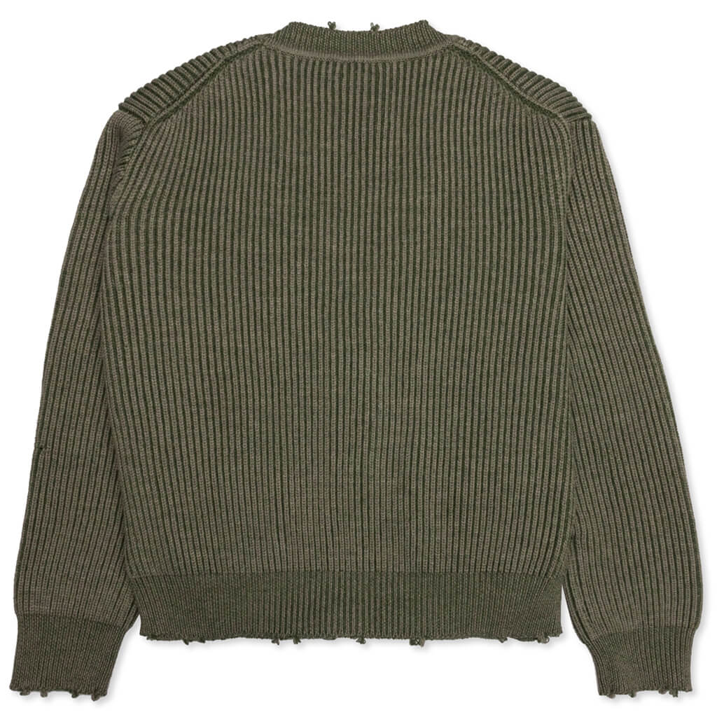 Structure Wool Knit Cardigan - Surplus