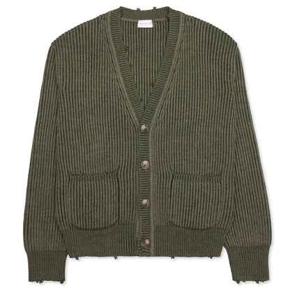 Structure Wool Knit Cardigan - Surplus