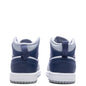 Jordan 1 Mid (PS) - White/Midnight Navy/Wolf Grey