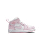 Jordan 1 Mid (TD) - Pink Foam/White/Fire Red