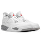 Air Jordan 4 Retro (PS) - White/Fire Red