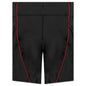 Essential Women's Mid-Rise Bike Shorts - Black/Black/University Red
