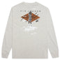 Flight Essentials '85 L/S T-Shirt - Oatmeal Heather/White
