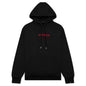 Heavyweight Loopback Fleece Hoodie - Black/Gym Red