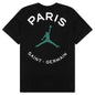 Jordan x Paris Saint-Germain Logo T-Shirt - Black/Noble Green