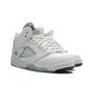 Air Jordan 5 Retro 'White Metallic' (PS) - White/Black/Metallic Silver