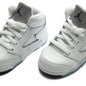 Air Jordan 5 Retro 'White Metallic' (TD) - White/Black/Metallic Silver