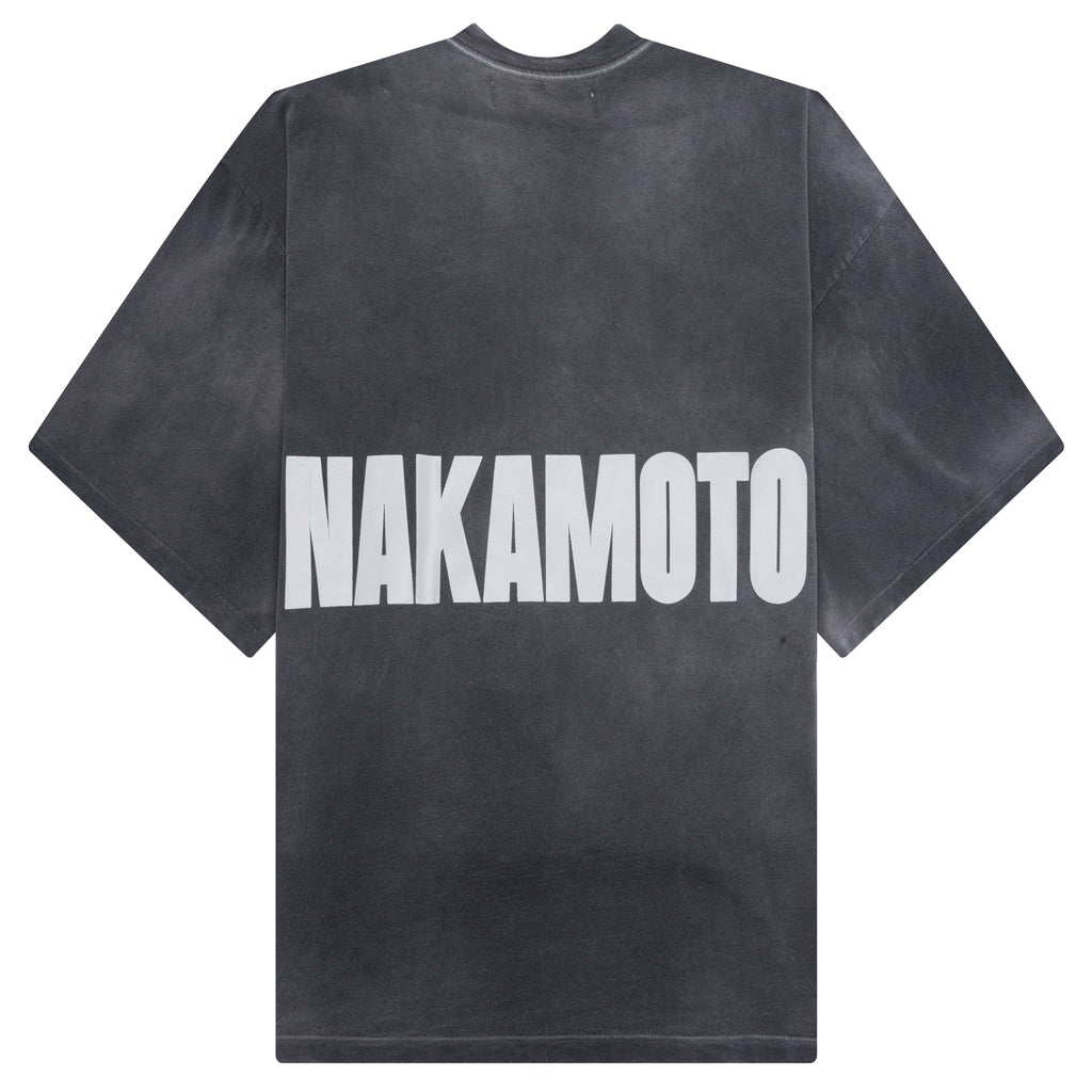Jumbo Font Oversized Tee - Vintage Black